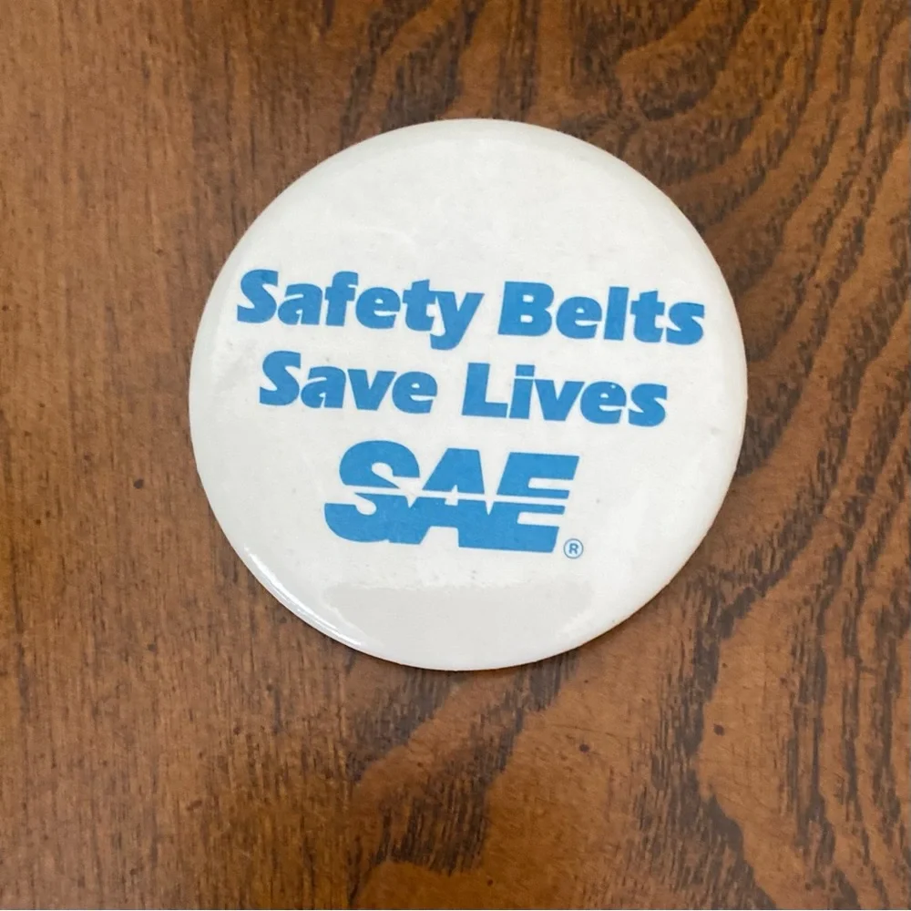 Say No To Drugs and Safety Belts Save Lives Button Pins